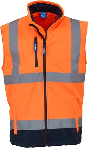Softshell bodywarmer vis - softshell,