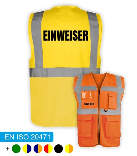 Einweiser warnweste - warnweste, |