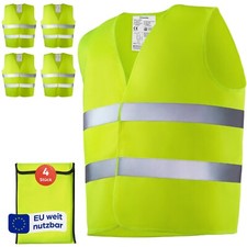 4 Warnwesten Set 2024 Gelb