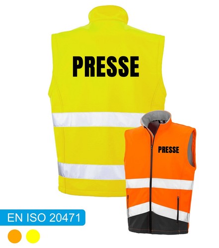 Presse warnwesten - warnwesten, |
