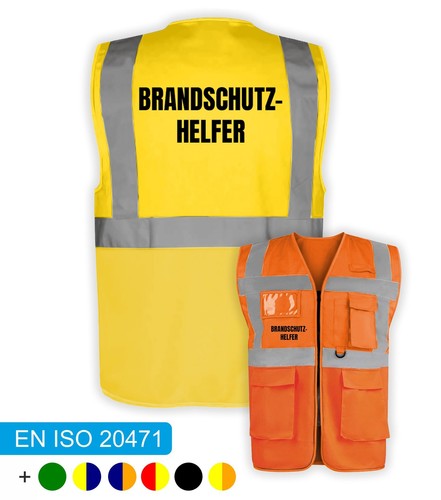 Brandschutzhelfer warnweste - brandschutzhelfer, |